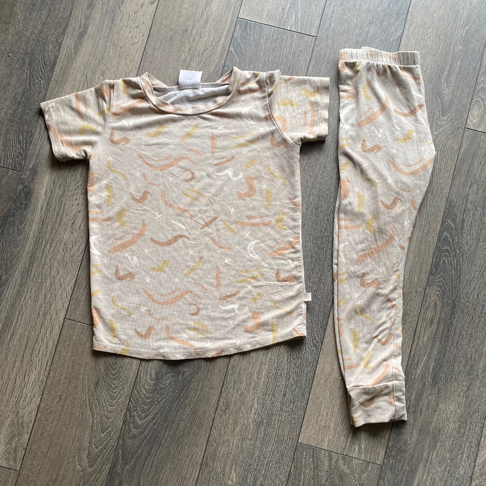 Jax and Lennon Wild Things Bamboo PJ set size 2/3 (faded marker on pants)
